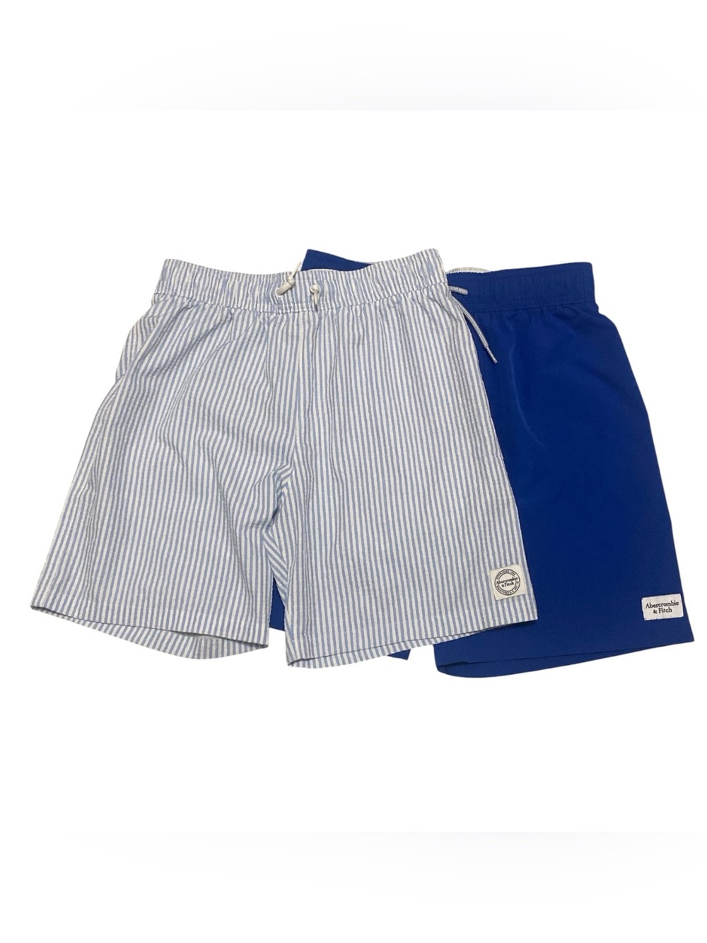 Abercrombie & Fitch Set of 2 Nylon Lined shorts/swim trunks sz 13/14 EUC